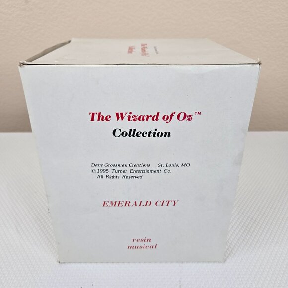 Vintage Wizard Of Oz Emerald City Resin Musical Figurine Dave Grossman 1995 - Picture 4 of 6